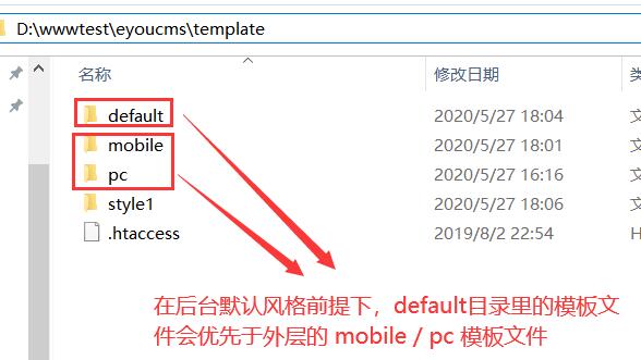 易优cms如何更换模板风格(图4)